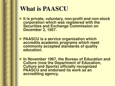 PAASCU Meanings .